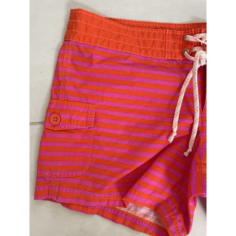 J. Crew Swim String Board Shorts Striped Pockets Swimwear - Picture 2 of 11